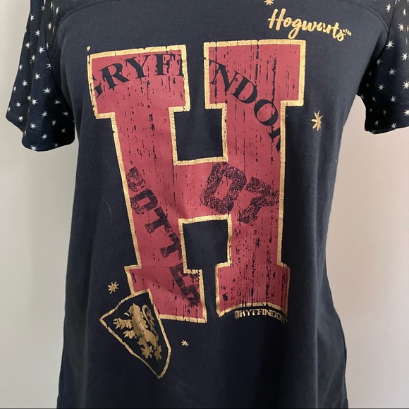 Wizarding World Harry Potter L Large Short Sleeve Shirt Gryffindor Hogwarts - Picture 3 of 14